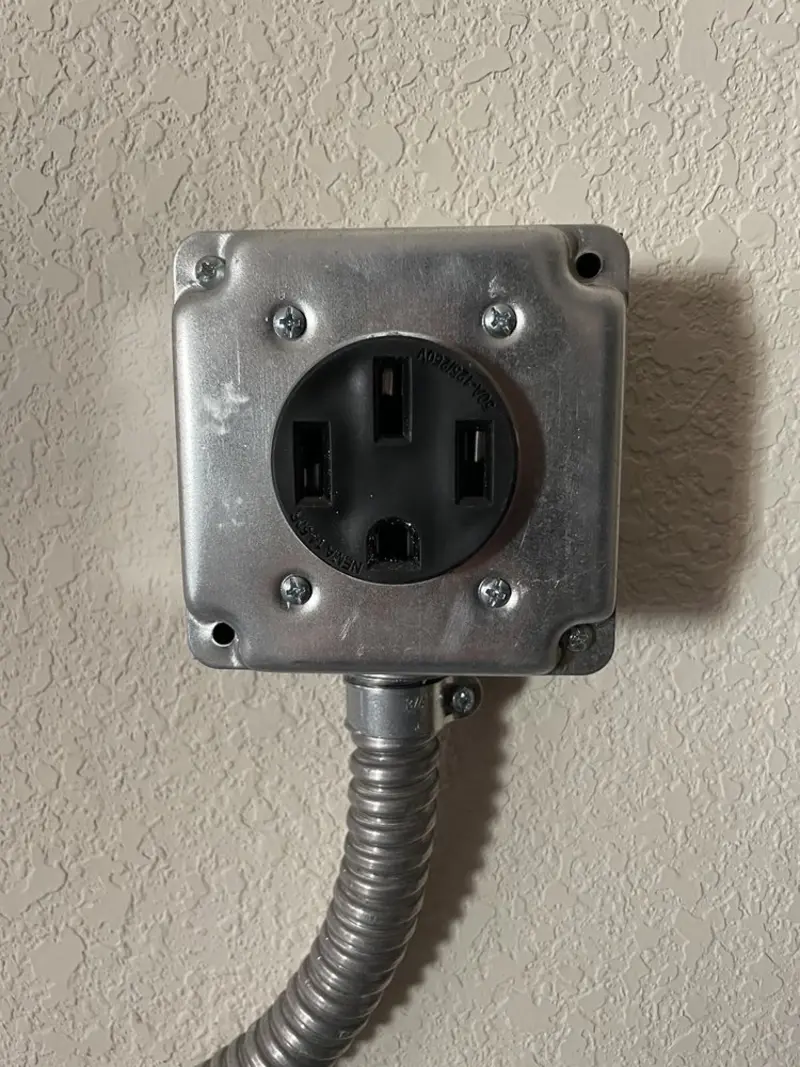 NEMA 14-50 outlet installed for Smart Home Electrical in Drum Point